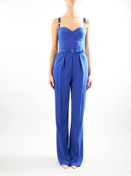 Jumpsuit in cr?pe fabric with bustier top Elisabetta Franchi ELISABETTA FRANCHI | Jumpsuits | TU01441E2828